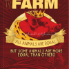تصویر جلد کتاب "animal farm" - "مزرعه حیوانات" اثر جورج اورول زبان اصلی نشر الماس سرخ