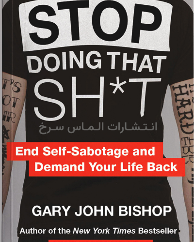 تصویر جلد کتاب "stop doing that shit" - "گند کاری بس است" اثر گری جان بیشاپ زبان اصلی نشر الماس سرخ